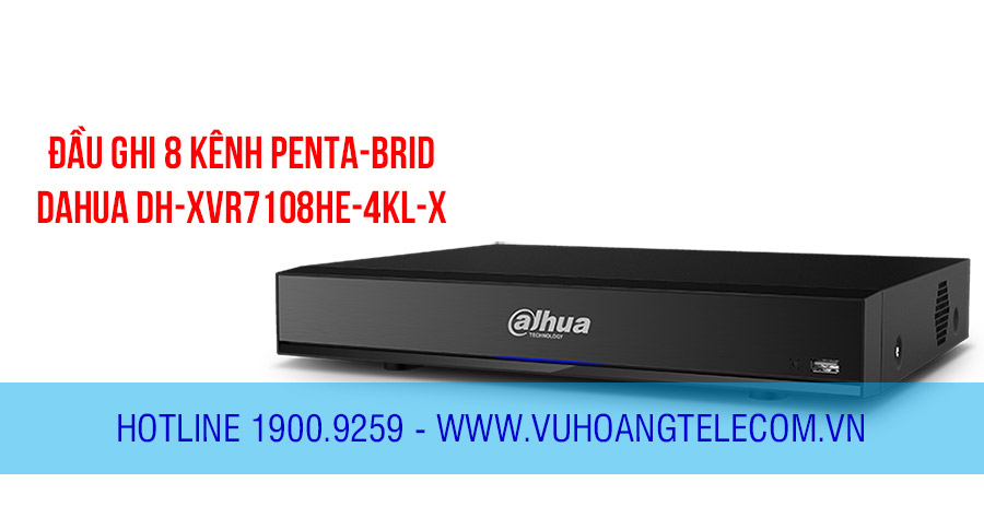 Đầu ghi 8 kênh Penta-brid DAHUA DH-XVR7108HE-4KL-X